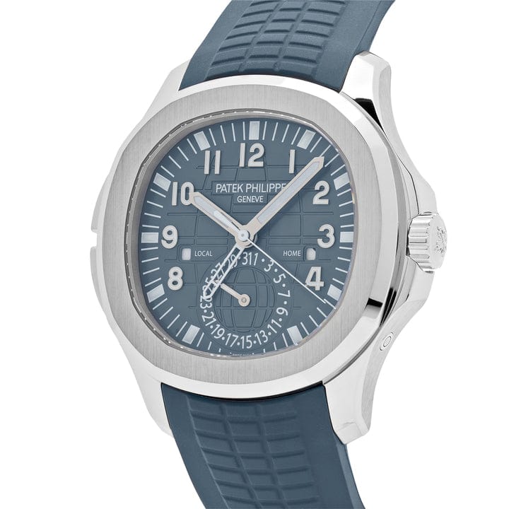 Patek Philippe Aquanaut 5164G-001 'Travel Time' White Gold Blue-Gray Dial (2025)