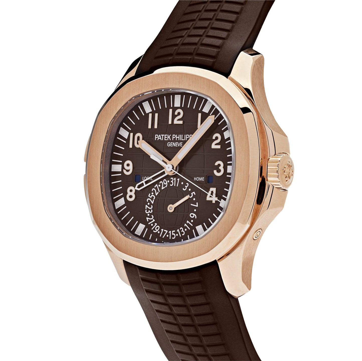Patek Philippe Aquanaut 5164R-001 'Travel Time' Brown Dial Rose Gold