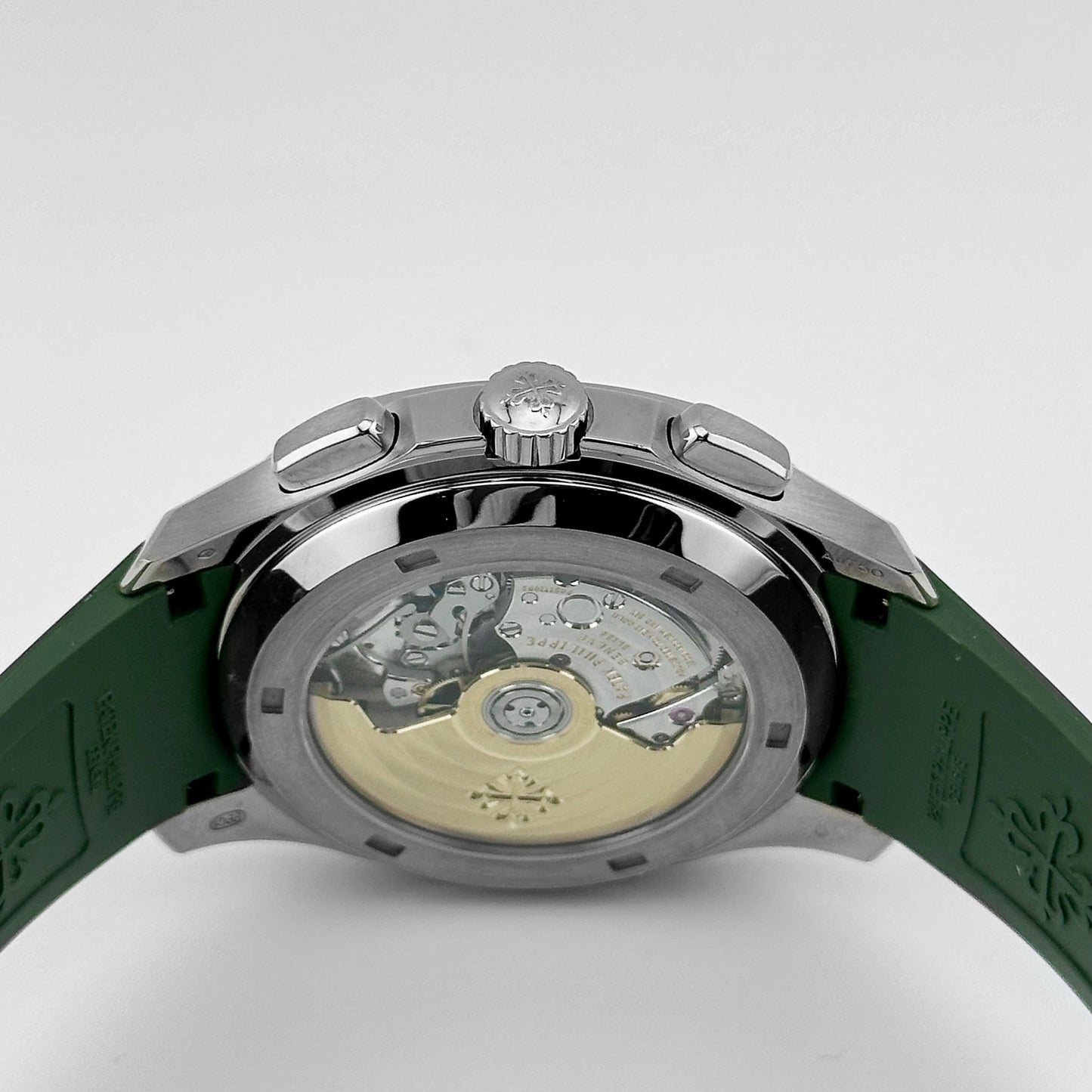 Patek Philippe Aquanaut 5968G-010 Chronograph White Gold Khaki Green Dial (2021)