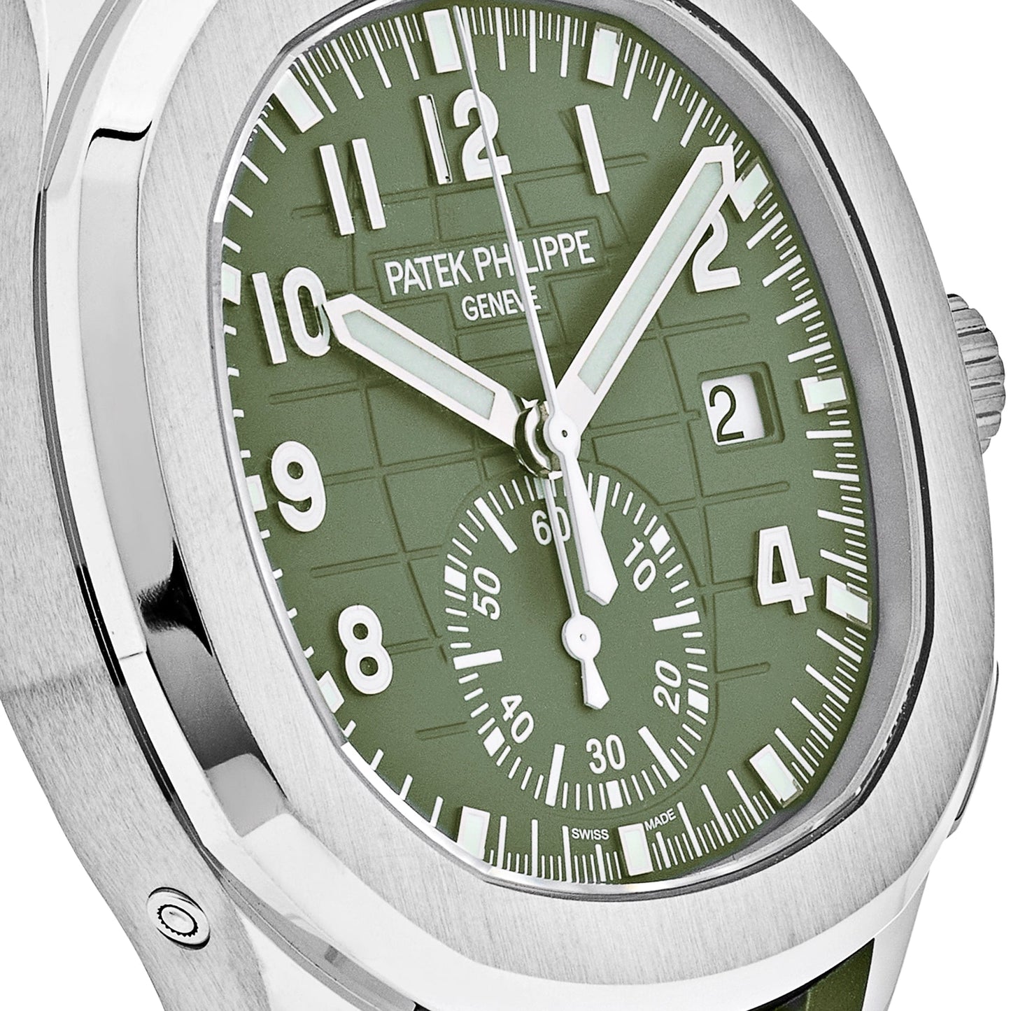 Patek Philippe Aquanaut 5968G-010 Chronograph White Gold Khaki Green Dial (2025)