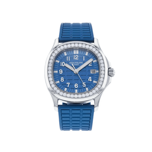 Patek Philippe Aquanaut Luce 5067A-022 'Ladies' Stainless Steel Blue Dial Diamond Bezel