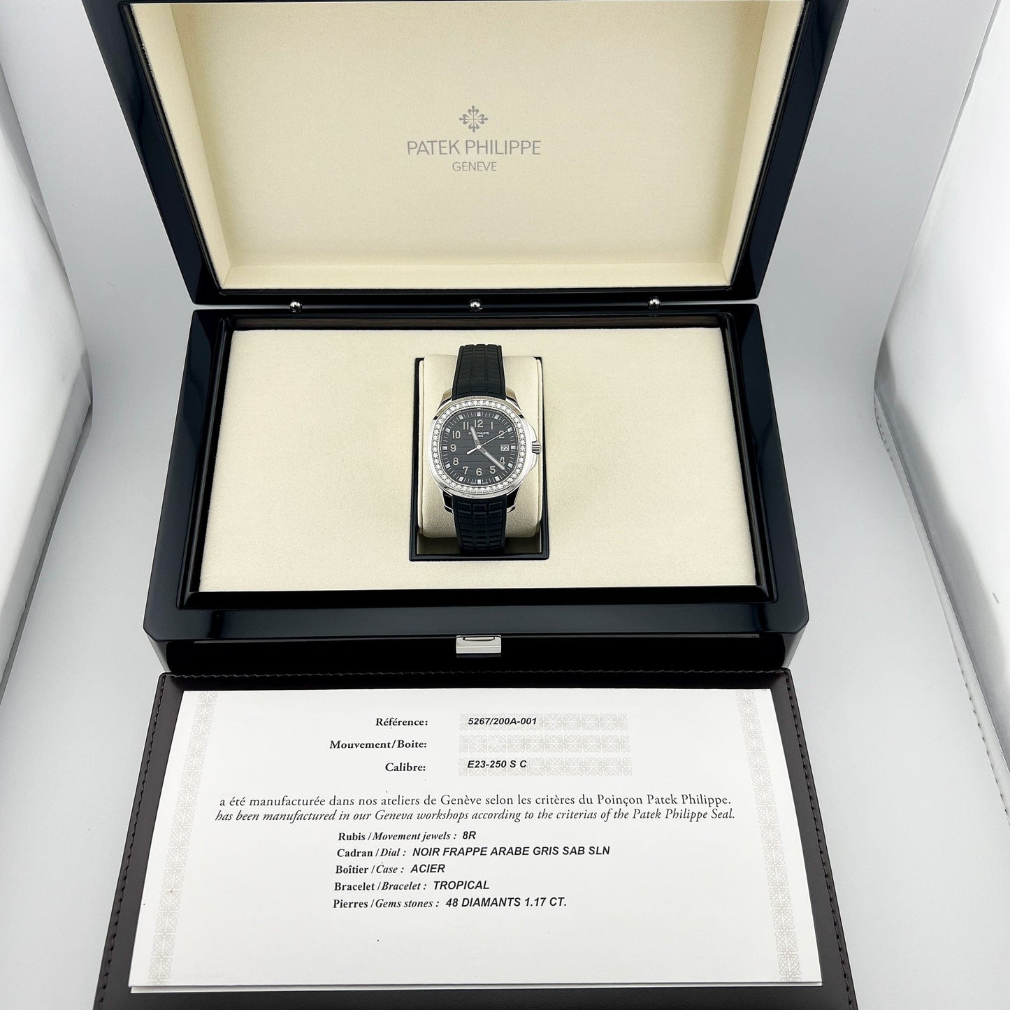 Patek Philippe Aquanaut Luce 5267/200A-001 Black Dial Diamond Bezel