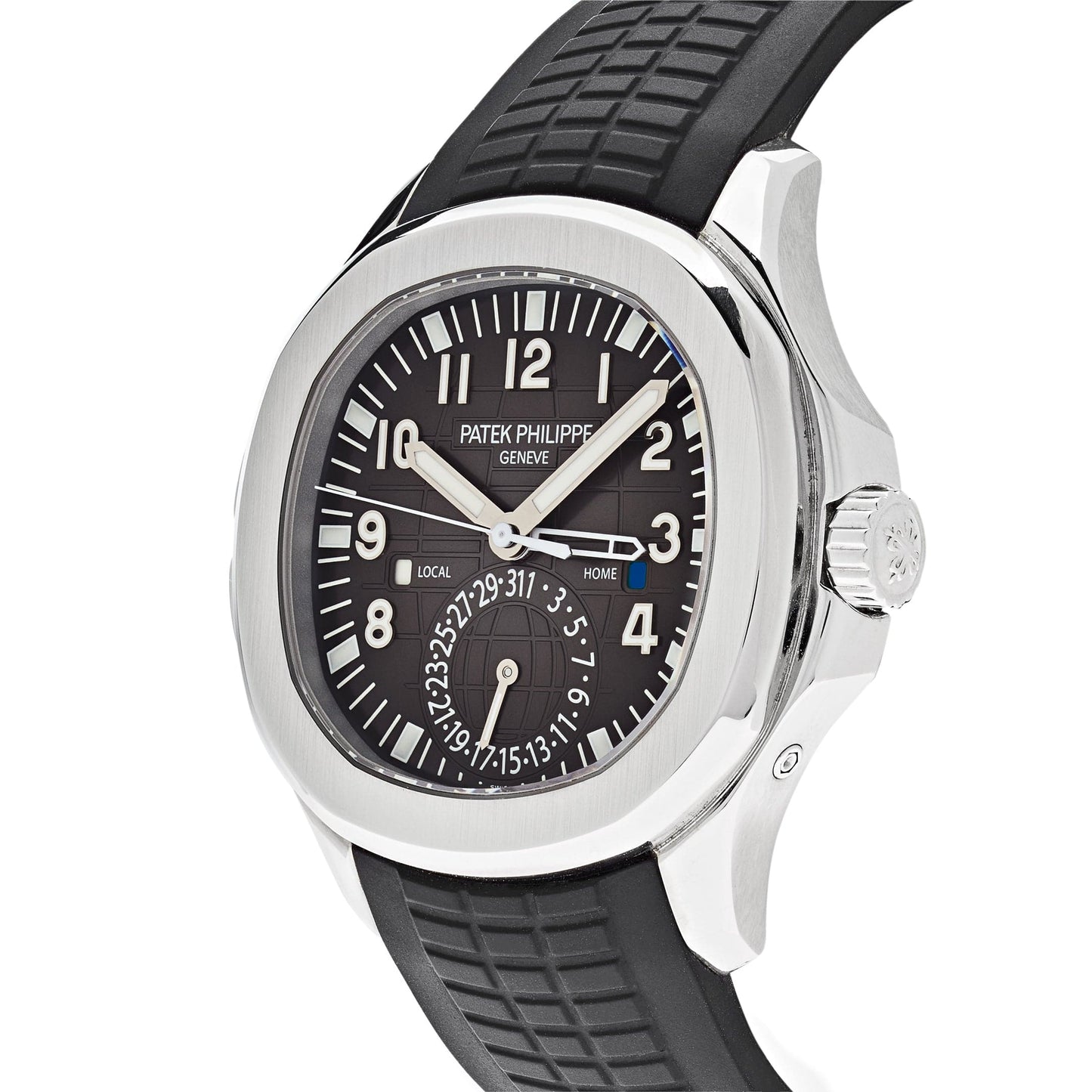 Patek Philippe Aquanaut 5164A-001 Travel Time Stainless Steel Black Dial