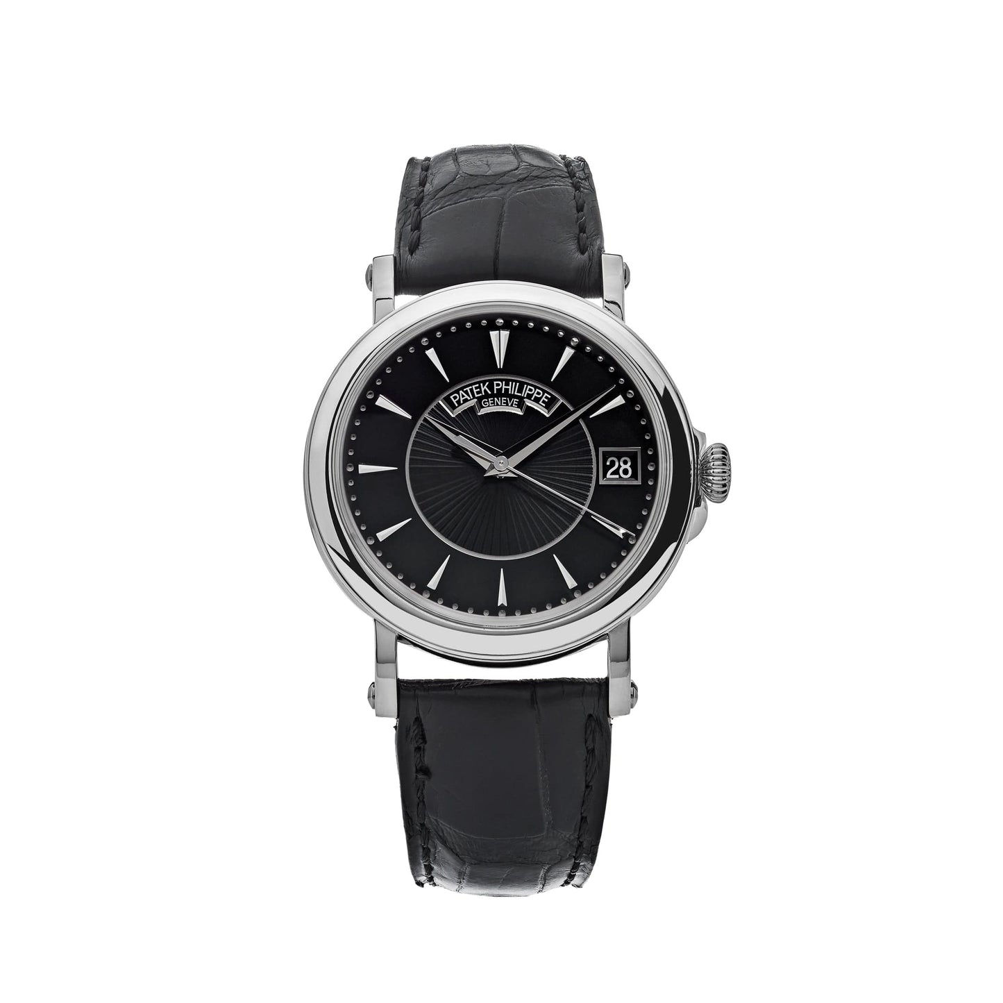 Patek Philippe Calatrava 5153G-001 Date White Gold Black Dial