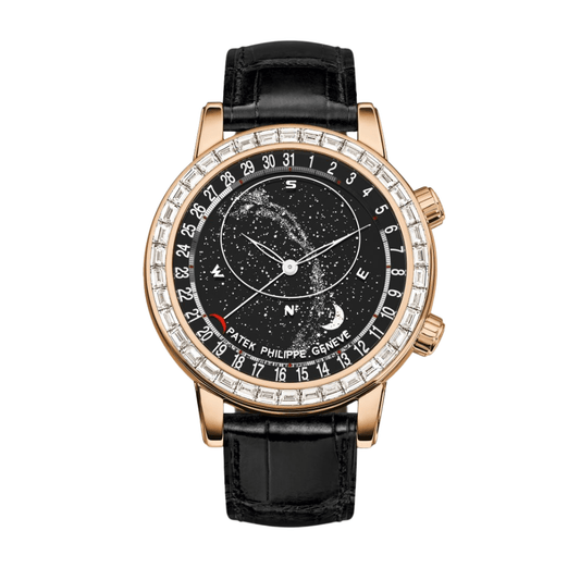 Patek Philippe Celestial Grand Complications 6104R-001 Rose Gold Diamond Bezel Black Dial