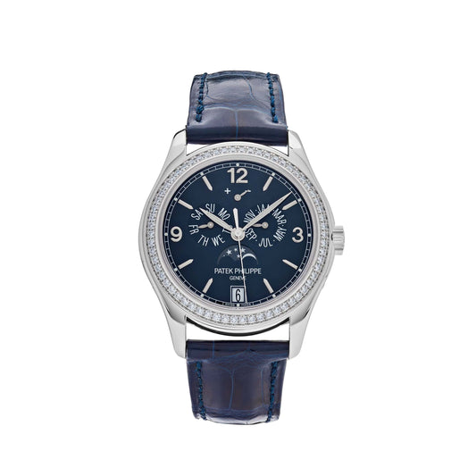 Patek Philippe Complications 5147G-001 Diamond Bezel Annual Calendar Moon Phases