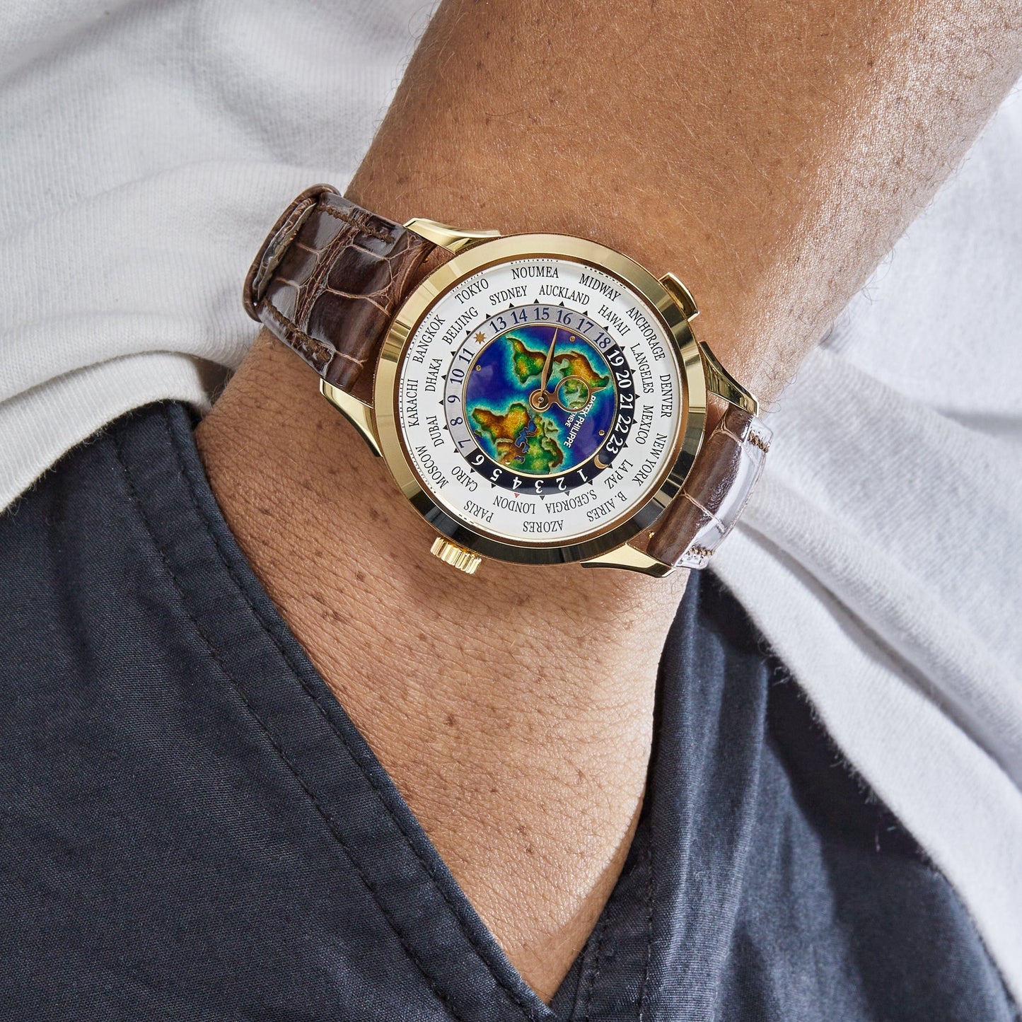 Patek Philippe Complications 5231J-001 World Time Yellow Gold