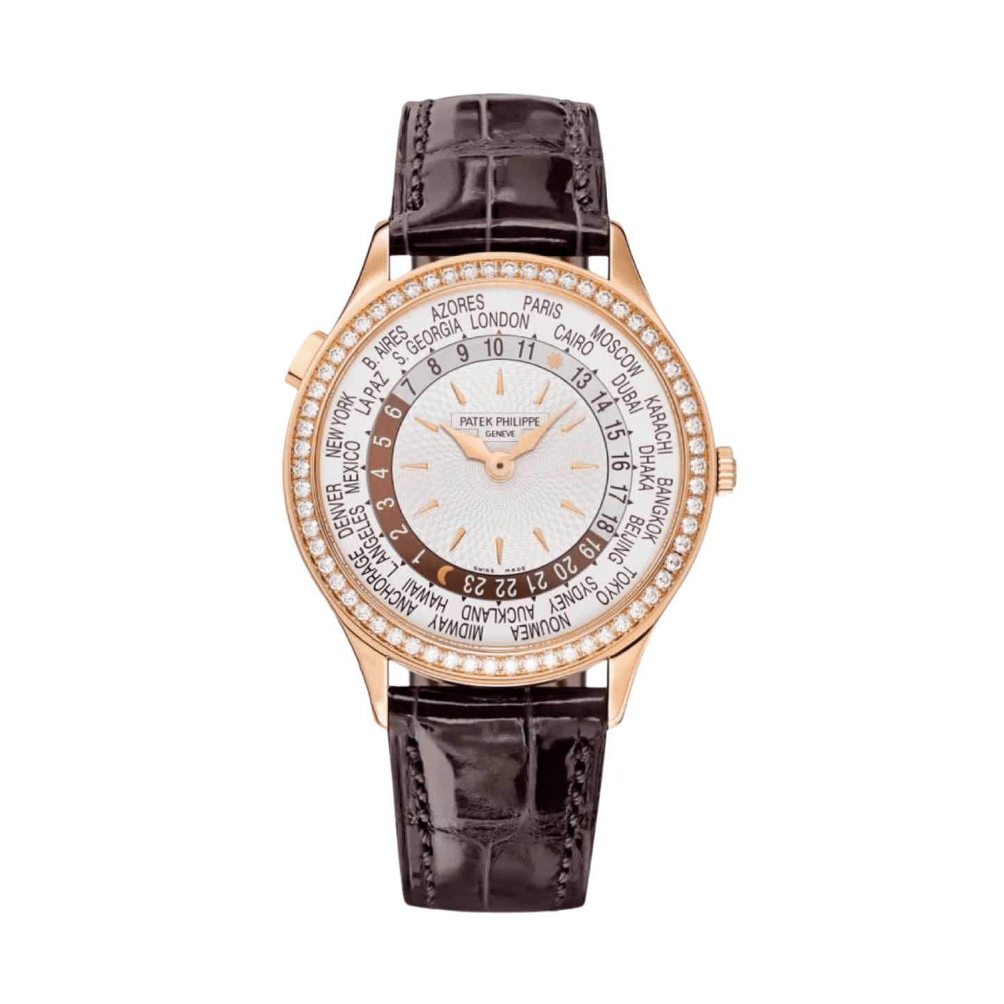 Patek Philippe Complications 7130R-013 Rose Gold White Dial Diamond Bezel (2022)
