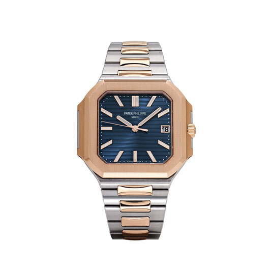 Patek Philippe Cubitus 5821/1AR-001 Stainless Steel Rose Gold Blue Dial (2025)