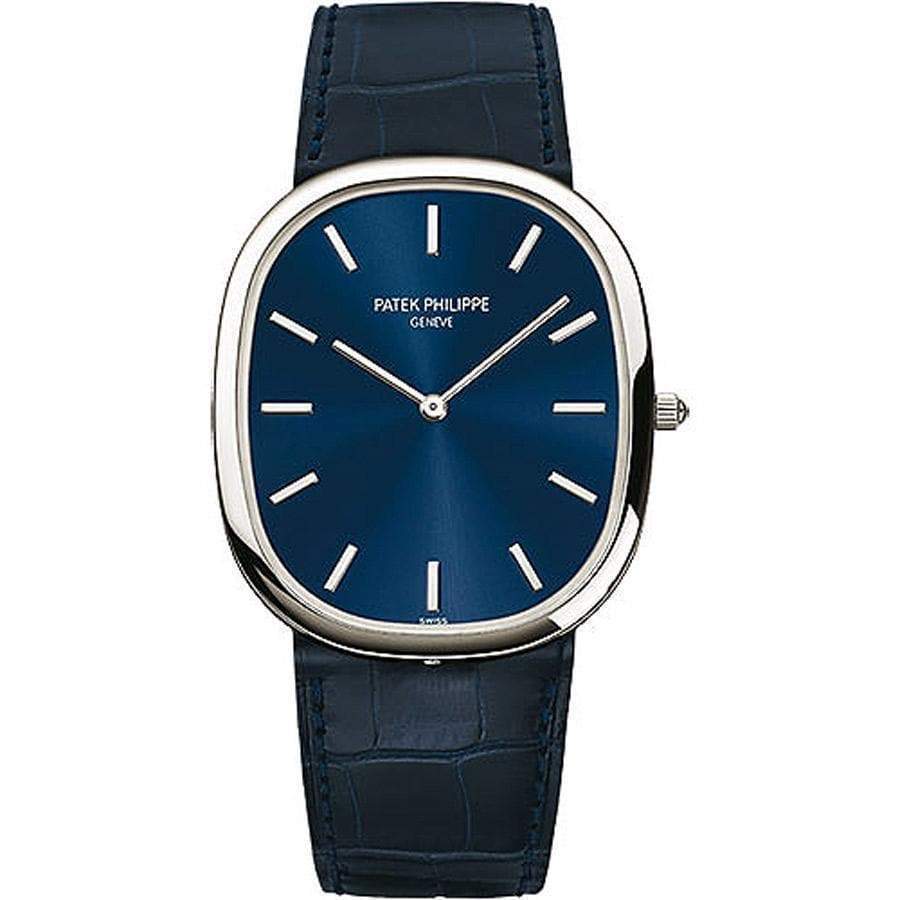 Patek Philippe Extra-Thin Golden Ellipse 34mm 5738P Blue Dial
