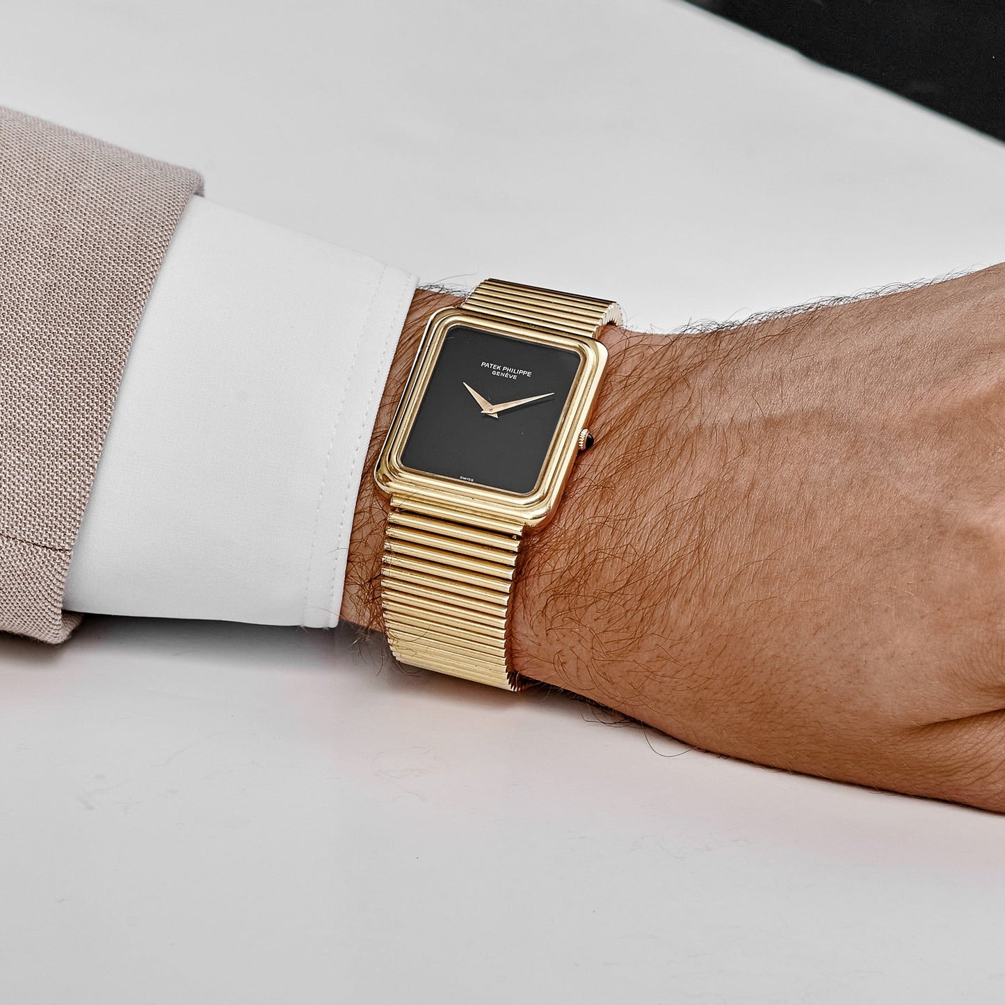 Patek Philippe Gondolo 3649-1 Yellow Gold Black Onyx Dial