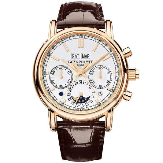 Patek Philippe Grand Complications Split-Seconds Chronograph Perpetual Calendar 40mm 5204R Silver Dial