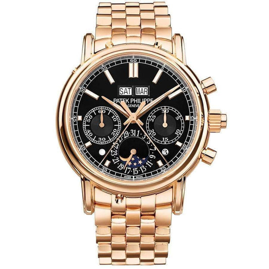 Patek Philippe Grand Complications Split-Seconds Perpetual Calendar Chronograph 40mm 5204/1R Black Dial