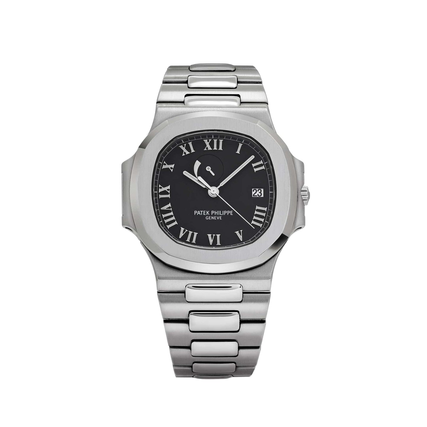 Patek Philippe Nautilus 3710/1A-001 'Jumbo' Power Reserve Indicator Stainless Steel Black Dial
