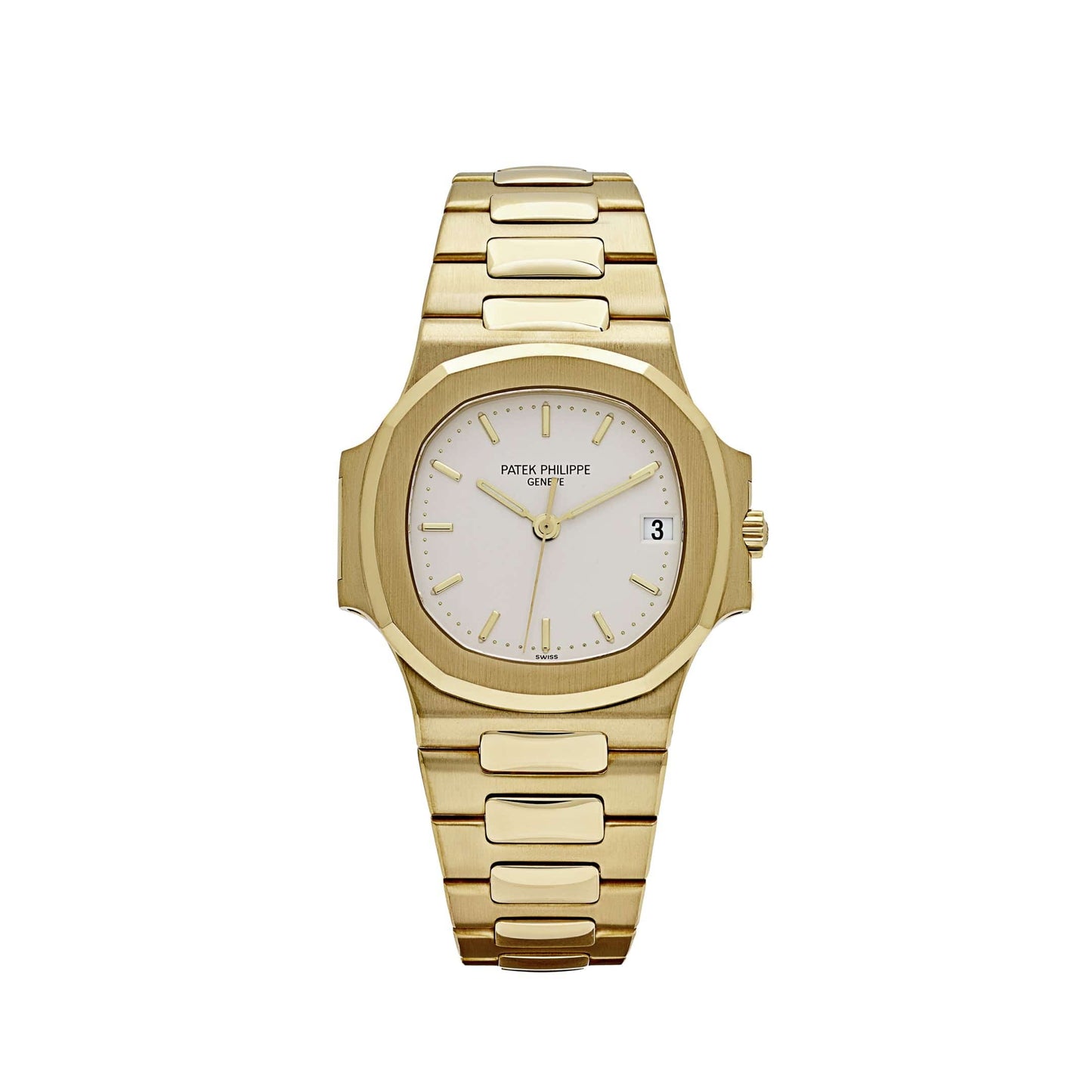 Patek Philippe Nautilus 3800/1J-001 Yellow Gold White Dial (2000)
