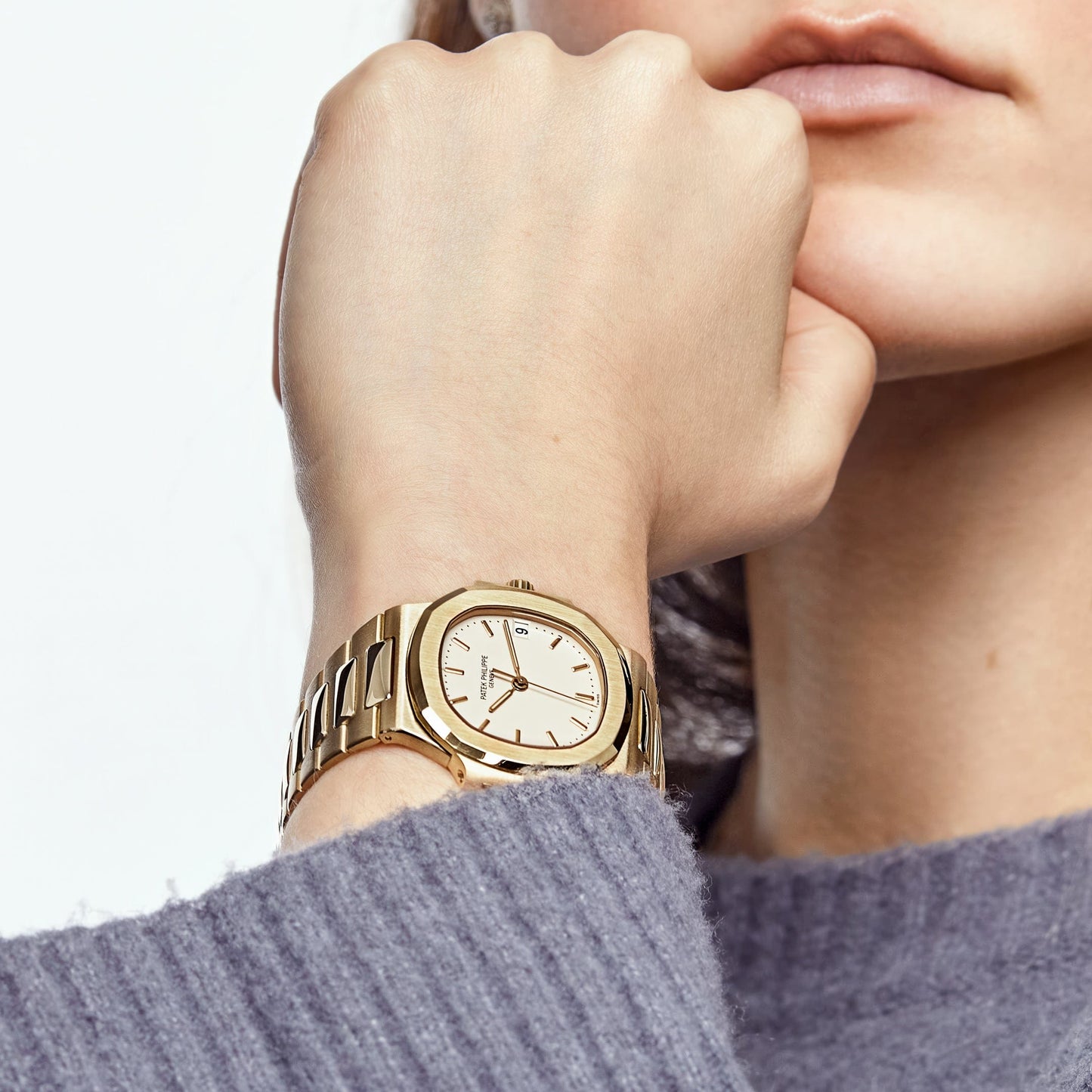 Patek Philippe Nautilus 3800/1J-001 Yellow Gold White Dial (2000)