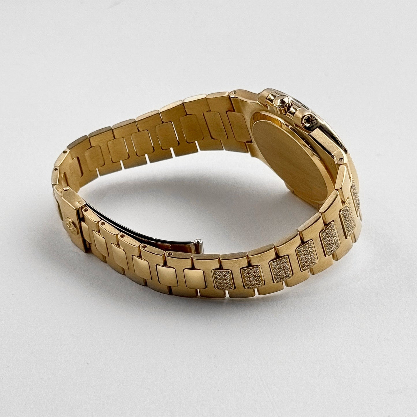 Patek Philippe Nautilus 3800/5 Yellow Gold Glided Gold Diamond Dial (1984)