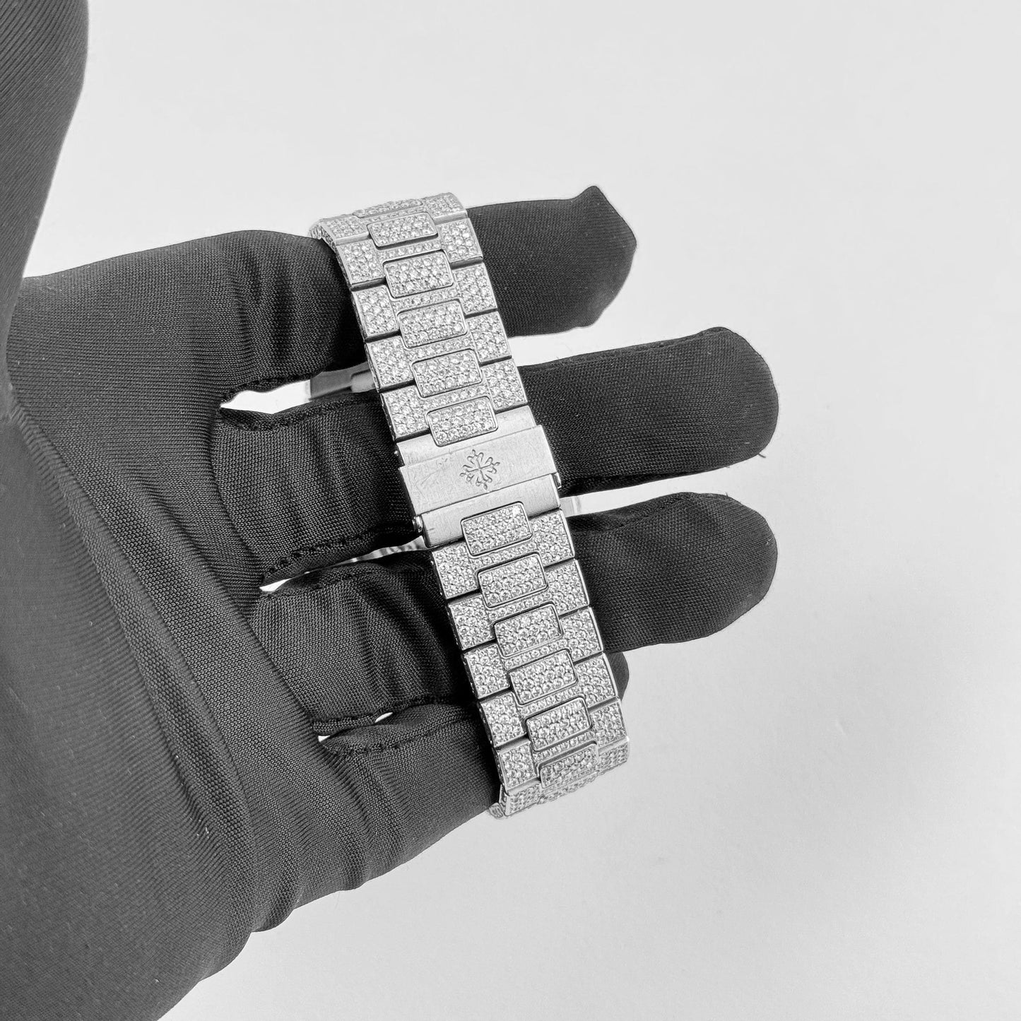 Patek Philippe Nautilus 5711/1A-011 Stainless Steel with Aftermarket Diamond Pavé Bezel and Case (2012)