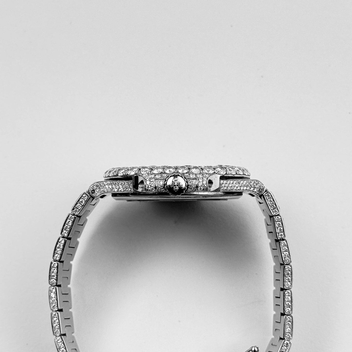 Patek Philippe Nautilus 5711/1A-011 Stainless Steel with Aftermarket Diamond Pavé Bezel and Case (2012)