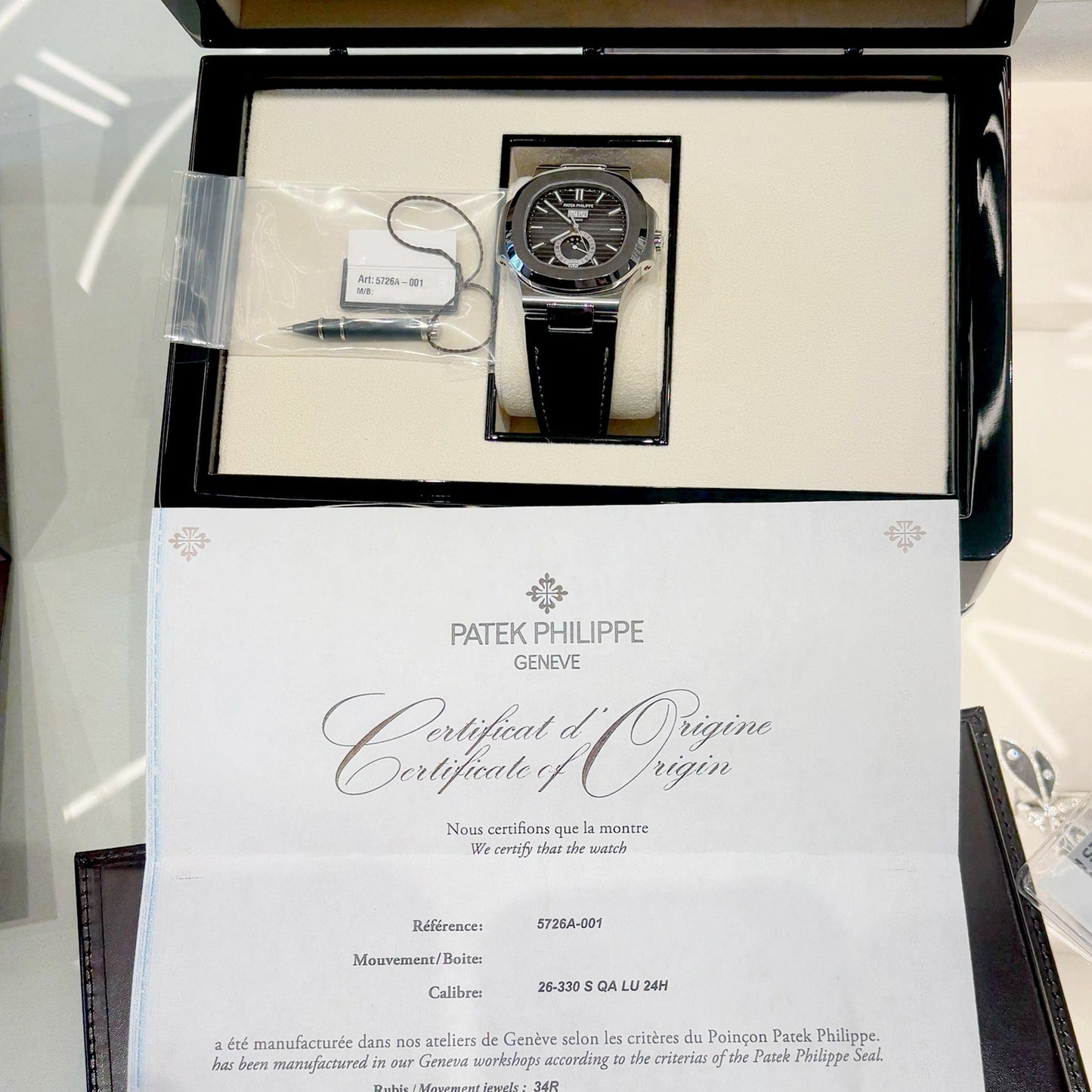 Patek Philippe Nautilus 5726A-001 Annual Calendar Moon Phases (2024)