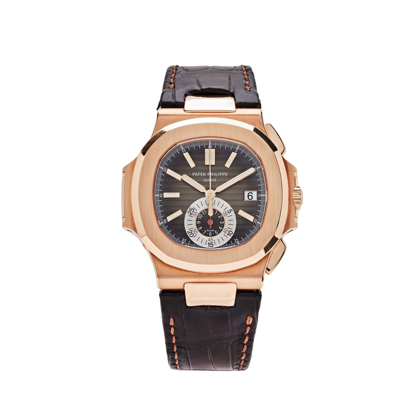 Patek Philippe Nautilus 5980R-001 Chronograph Rose Gold Brown Dial (2023)