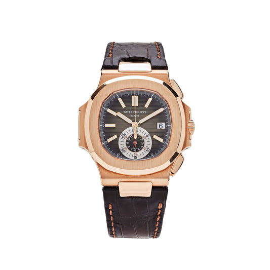 Patek Philippe Nautilus 5980R-001 Chronograph Rose Gold Brown Dial (2023)