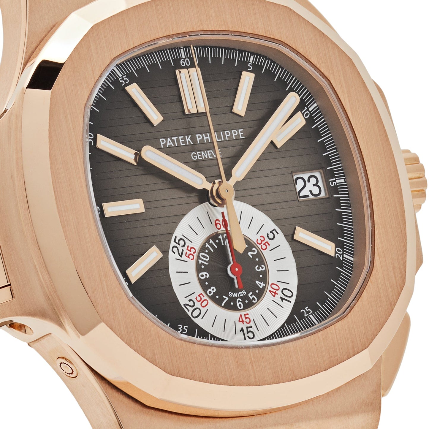 Patek Philippe Nautilus 5980R-001 Chronograph Rose Gold Brown Dial (2017)