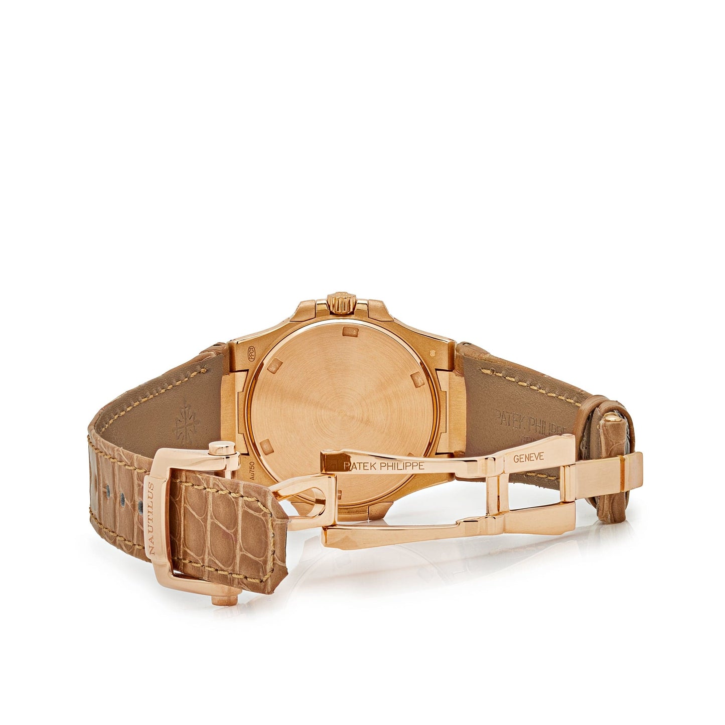 Patek Philippe Nautilus 7010R-012 'Ladies' Quartz Rose Gold Diamond Bezel