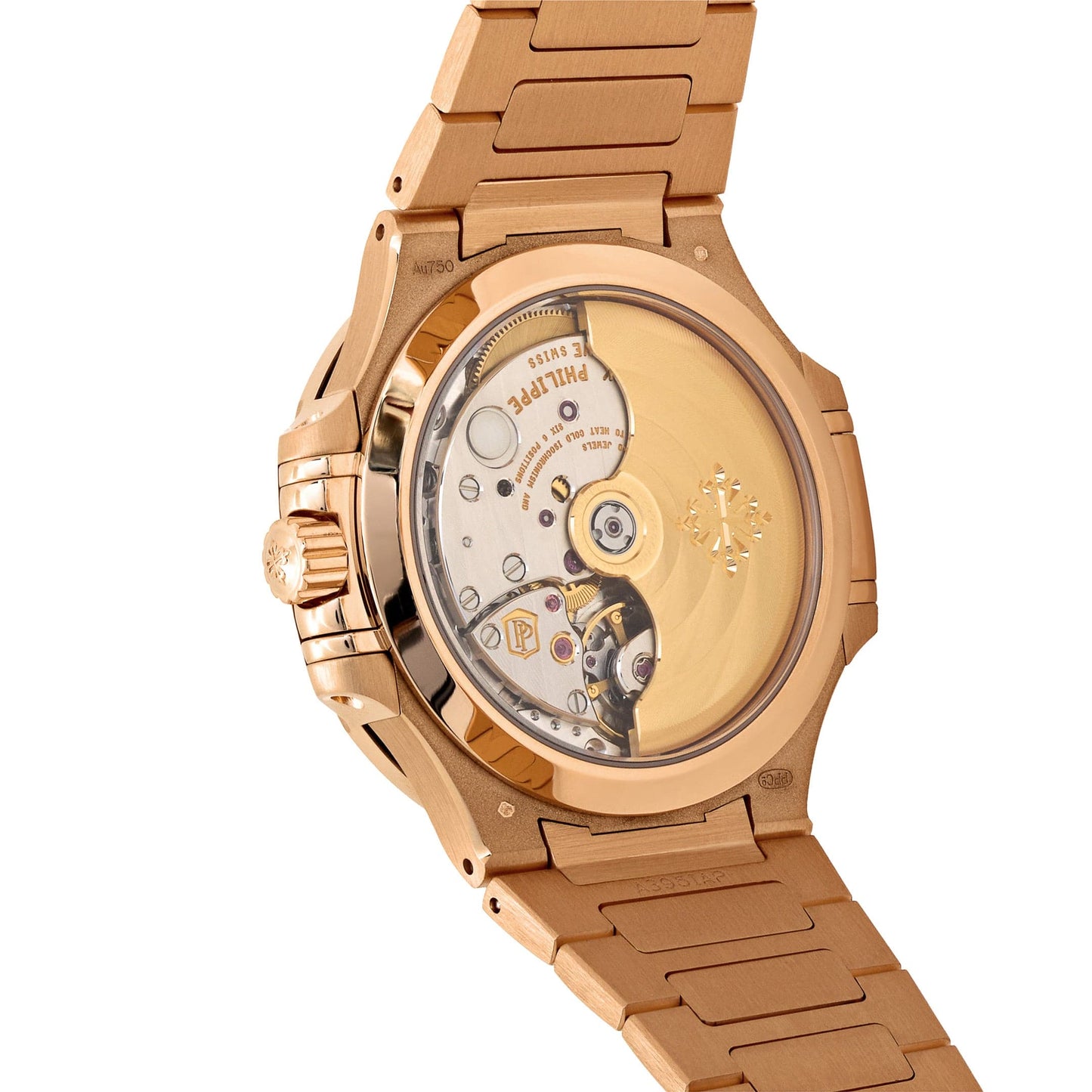 Patek Philippe Nautilus 7118/1R-001 'Ladies' Automatic Rose Gold Silvery Opaline Dial