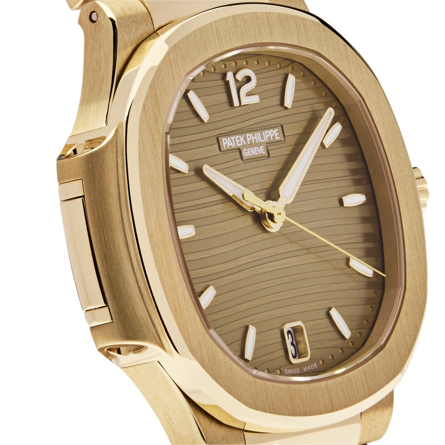 Patek Philippe Nautilus 7118/1R-010 'Ladies' Rose Gold Champagne Golden Dial
