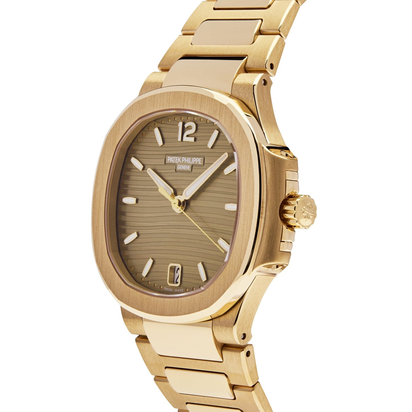 Patek Philippe Nautilus 7118/1R-010 'Ladies' Rose Gold Champagne Golden Dial