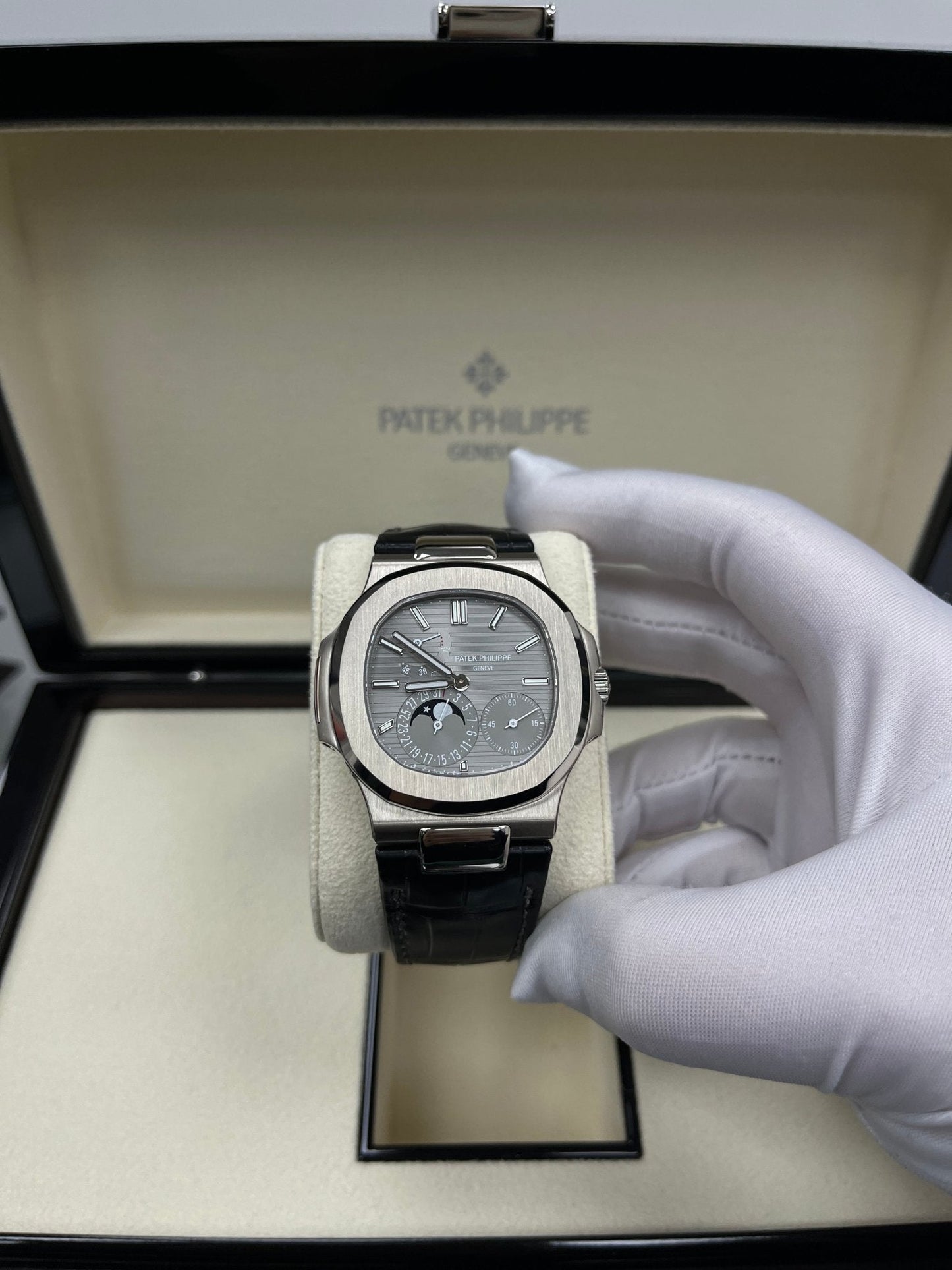 Patek Philippe Nautilus Grey Dial Ref # 5712G-001