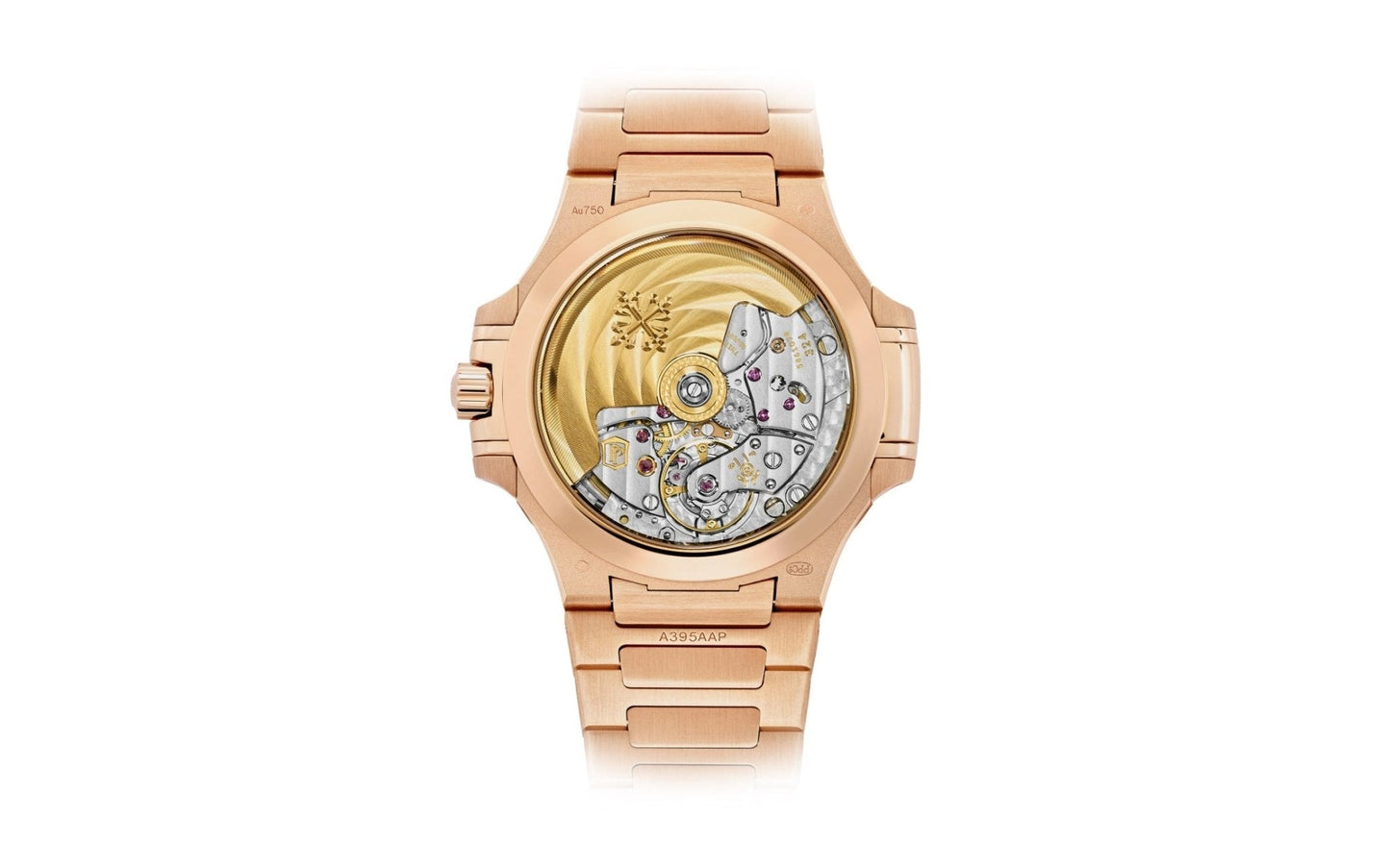 Patek Philippe Nautilus Ladies Rose Gold Nautilus White Dial Diamond Bezel 7118/1200R-001