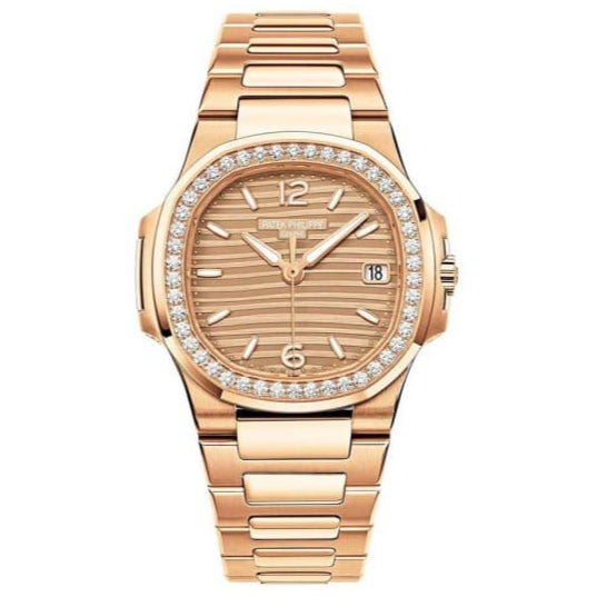 Patek Philippe Nautilus 32mm Champagne Dial Rose Gold 7010/1R-012