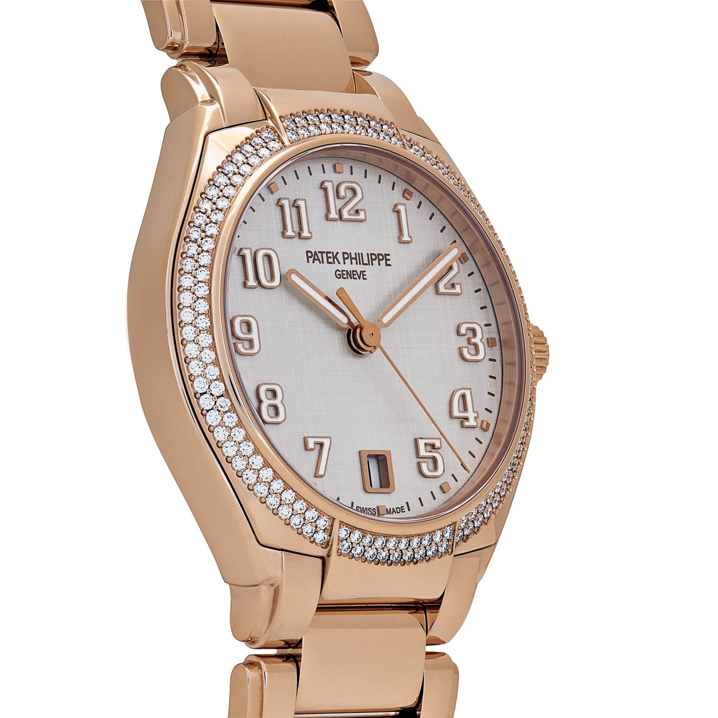 Patek Philippe Twenty-4 7300/1200R-010 Rose Gold Silver Dial
