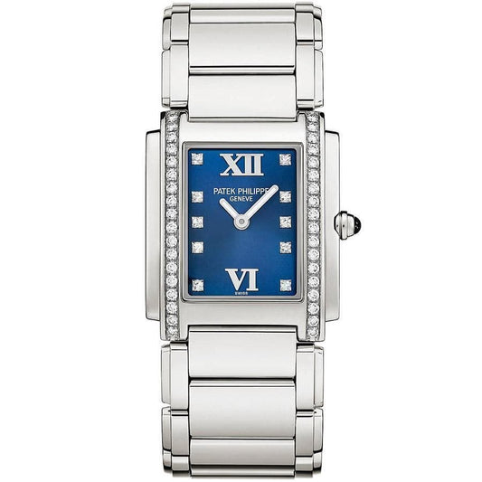 Patek Philippe Twenty-4 Quartz 25mm 4910/10A-012 Blue Dial