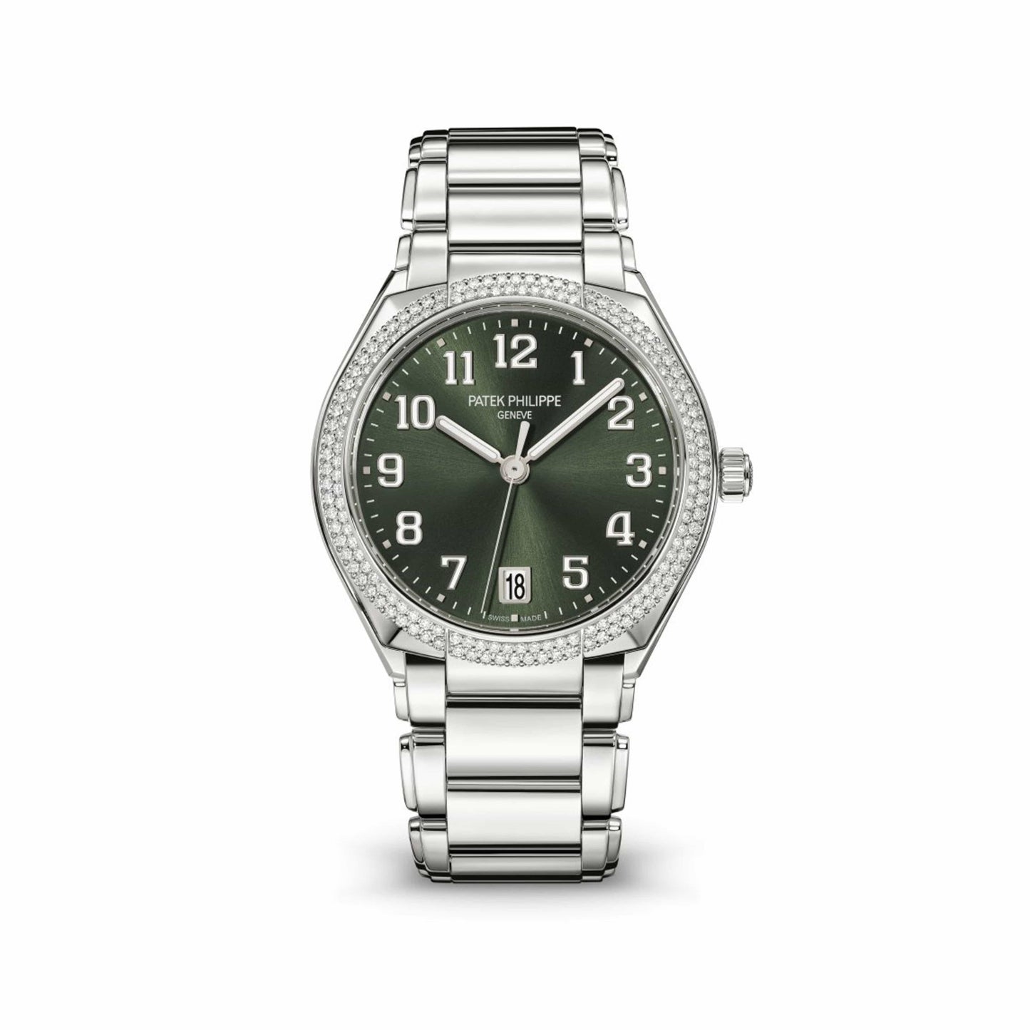 Patek Philippe Twenty-4 Selfwinding 7300/1200A-011 Green Dial Diamond Bezel (2025)