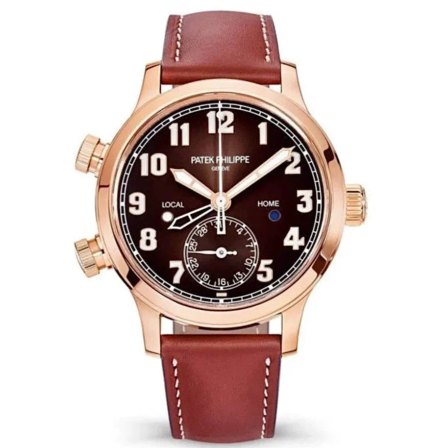 Patek Philippe Calatrava 7234R-001 37.5mm Brown Sunburst Dial Rose Gold