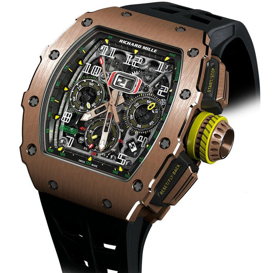 Richard Mille Chronograph RM11-03 Rose Gold 50mm Openworked Dial