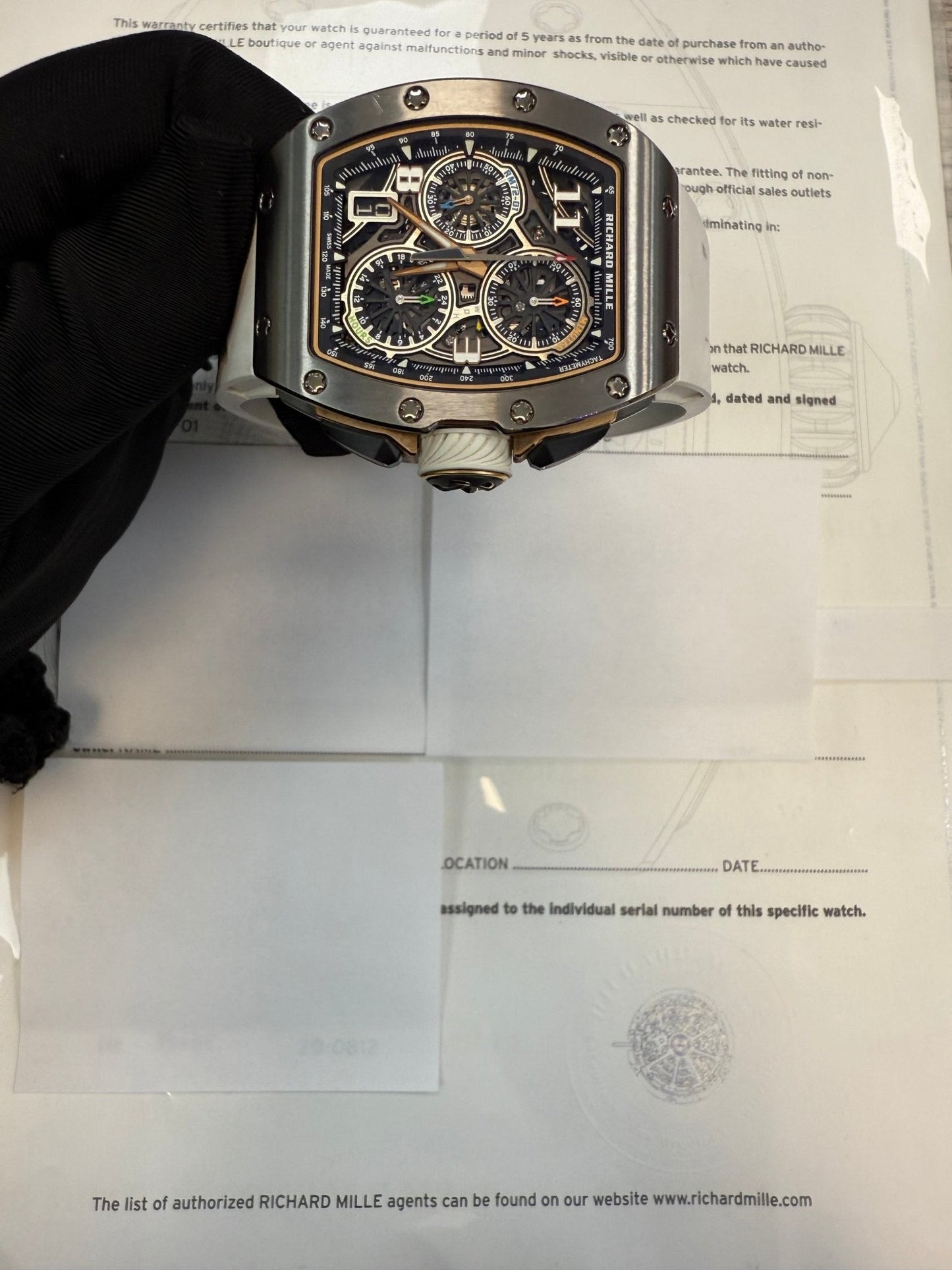 Richard Mille Automatic Winding Lifestyle Flyback Chronograph Titanium Rm 72-01
