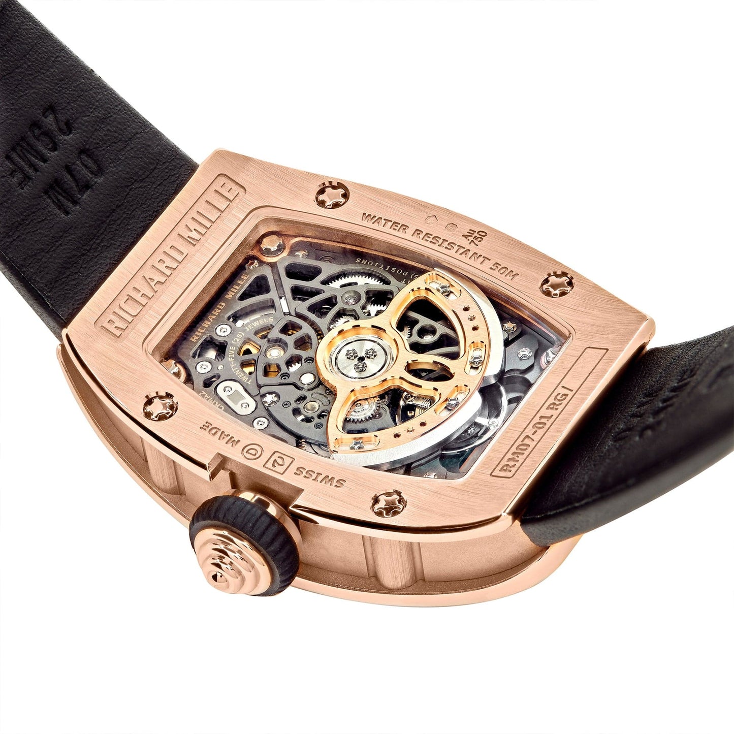 Richard Mille RM 07-01 'Ladies' Rose Gold Diamond Set Jasper Dial