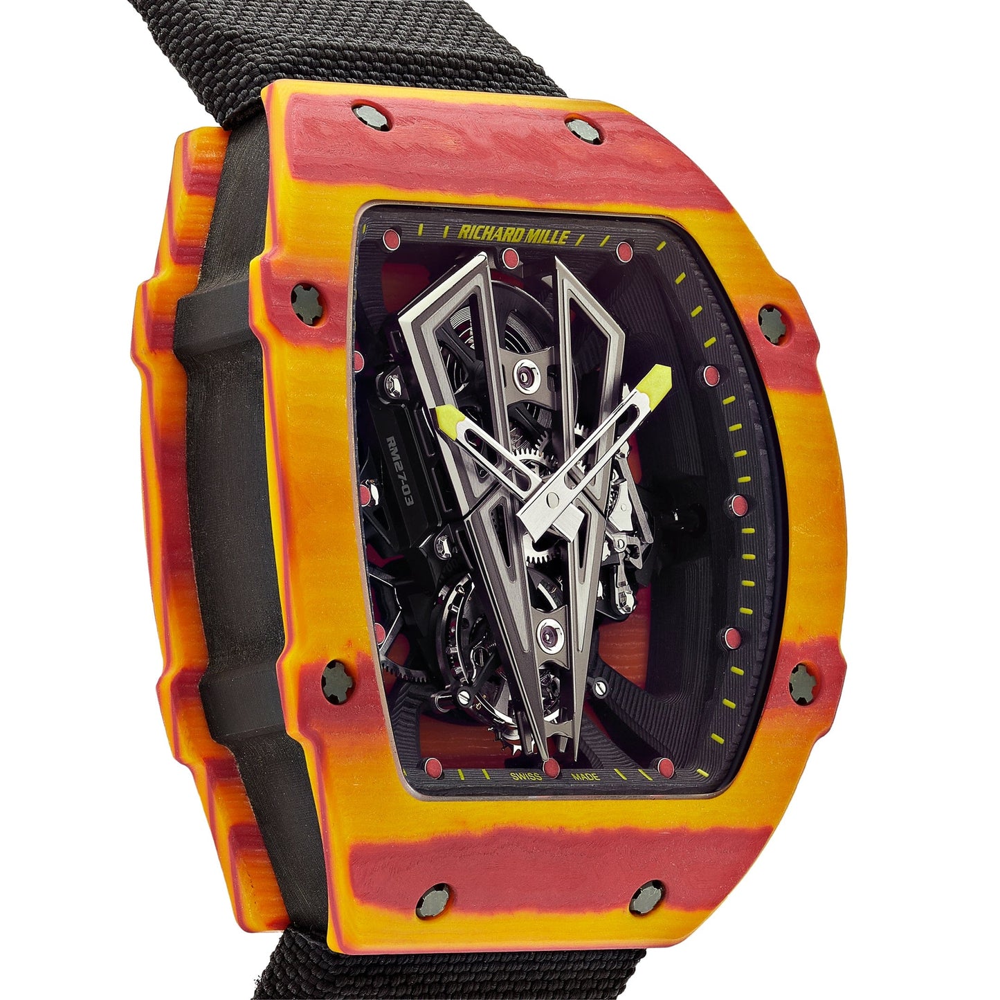 Richard Mille RM 27-03 Tourbillon Rafael Nadal Red Yellow Quartz TPT Limited Edition of 50