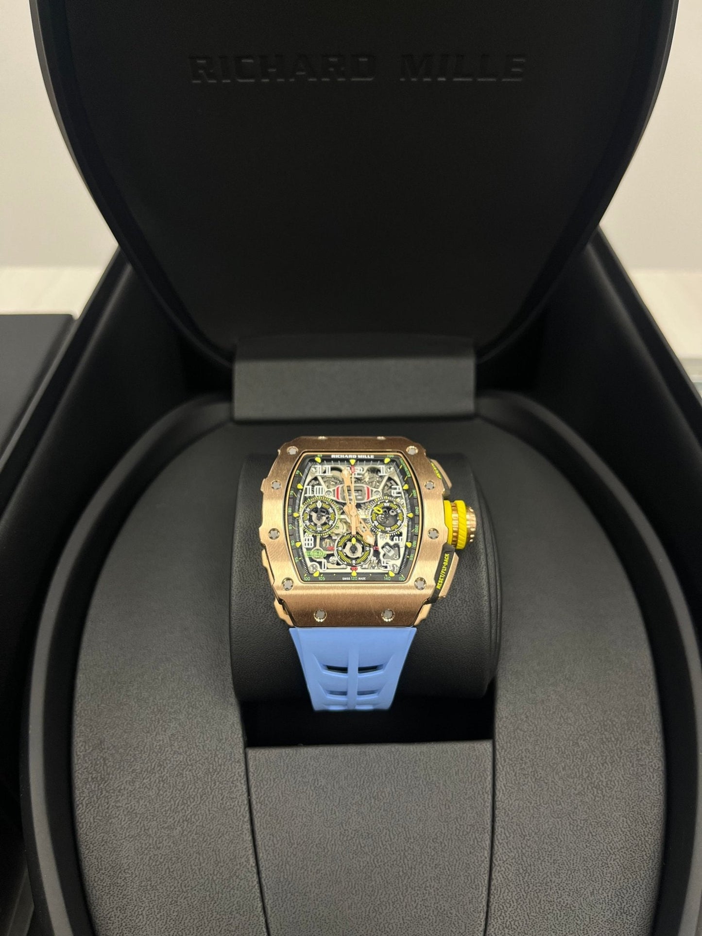 Richard Mille RM 011 11-03 Full Rose Gold Skeleton Dial