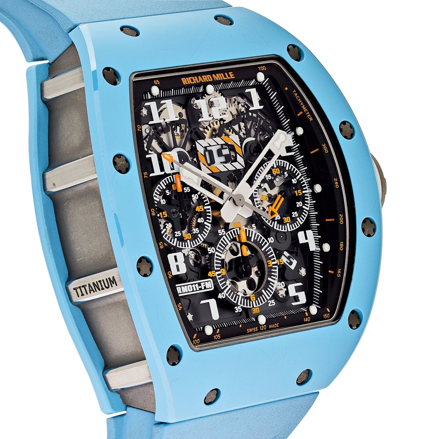Richard Mille RM 011 Baby Blue Ceramic Felipe Massa Last Limited Edition of 50