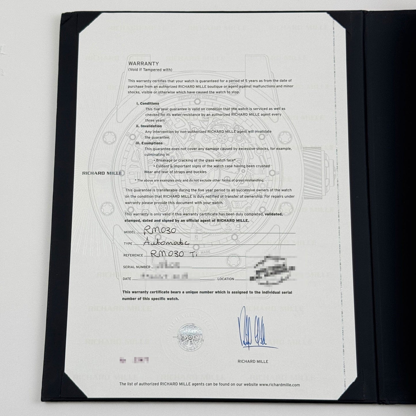 Richard Mille RM 030 Titanium (2018)