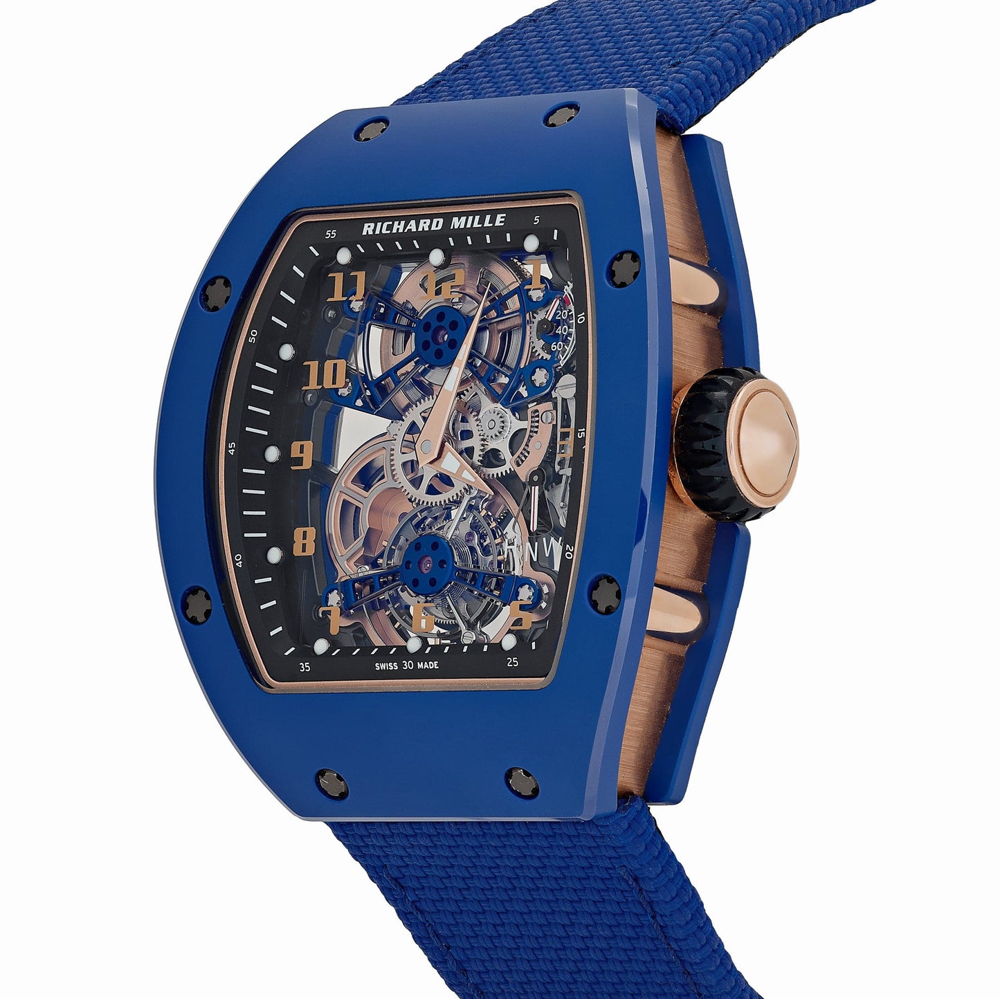 Richard Mille RM 17-02 Blue Ceramic Rose Gold Tourbillon Limited Edition of 30