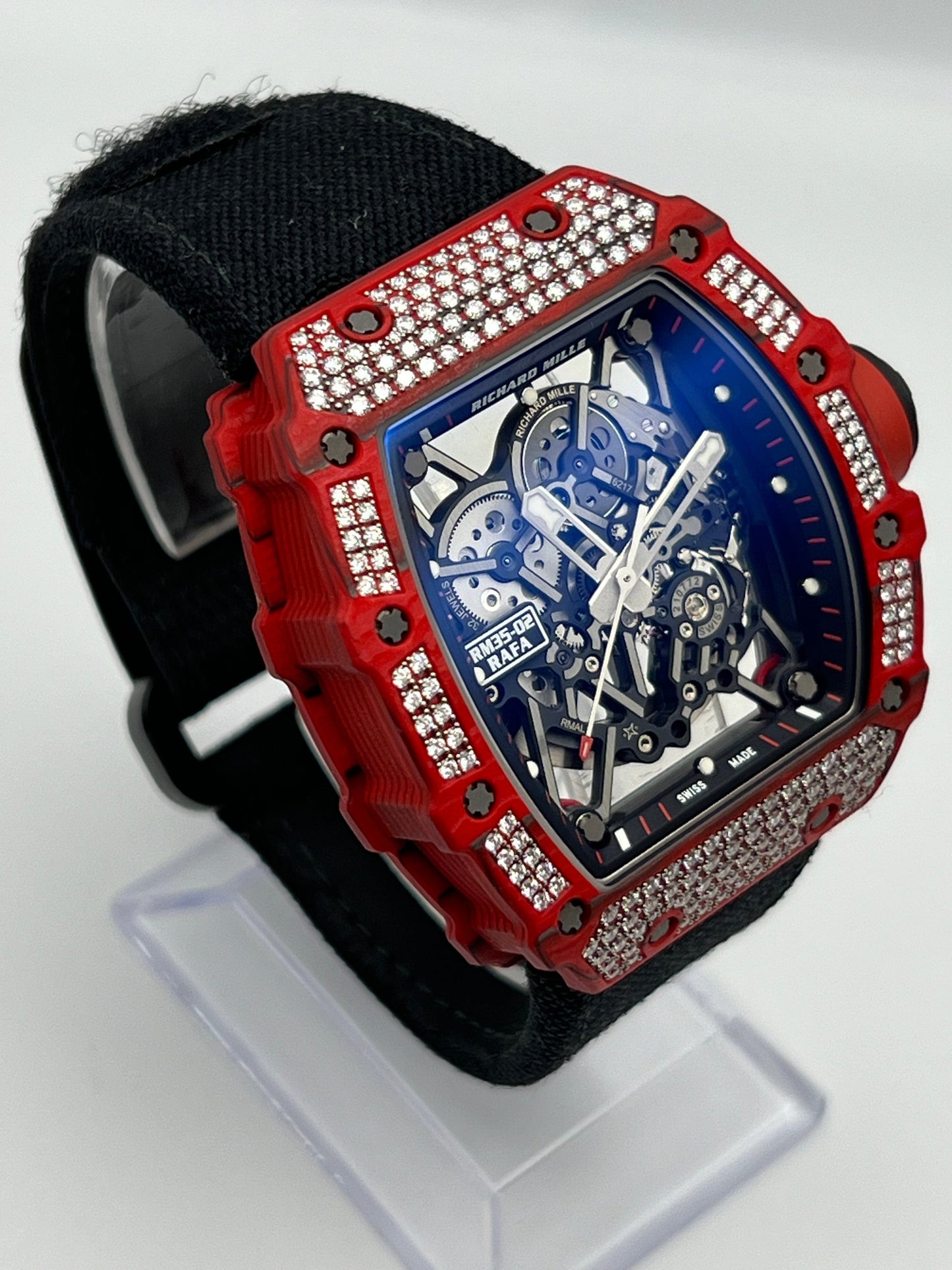 Richard Mille RM 35-02 'Rafa' Rafael Nadal Red Quartz TPT Diamond Set