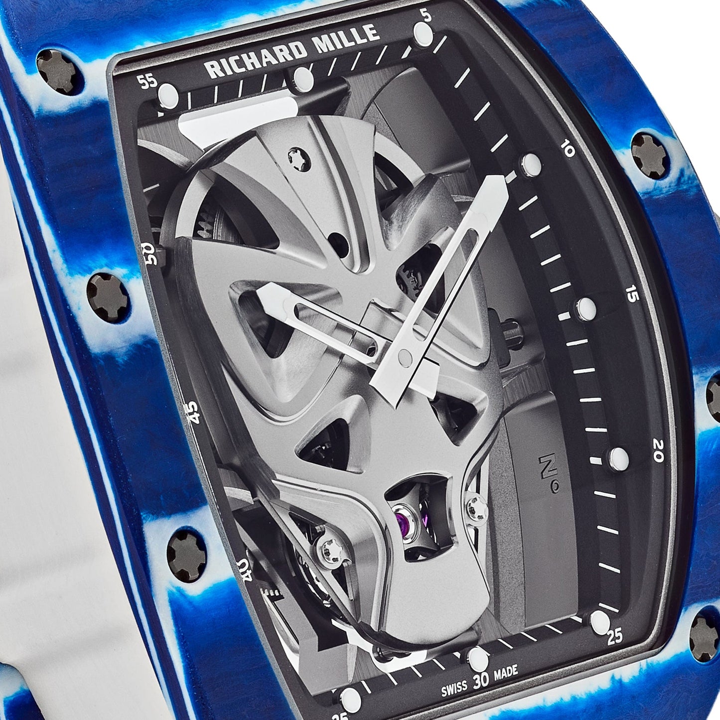 Richard Mille RM 52-06 Tourbillon 'Mask' Blue White Quartz TPT Limited Edition of 18