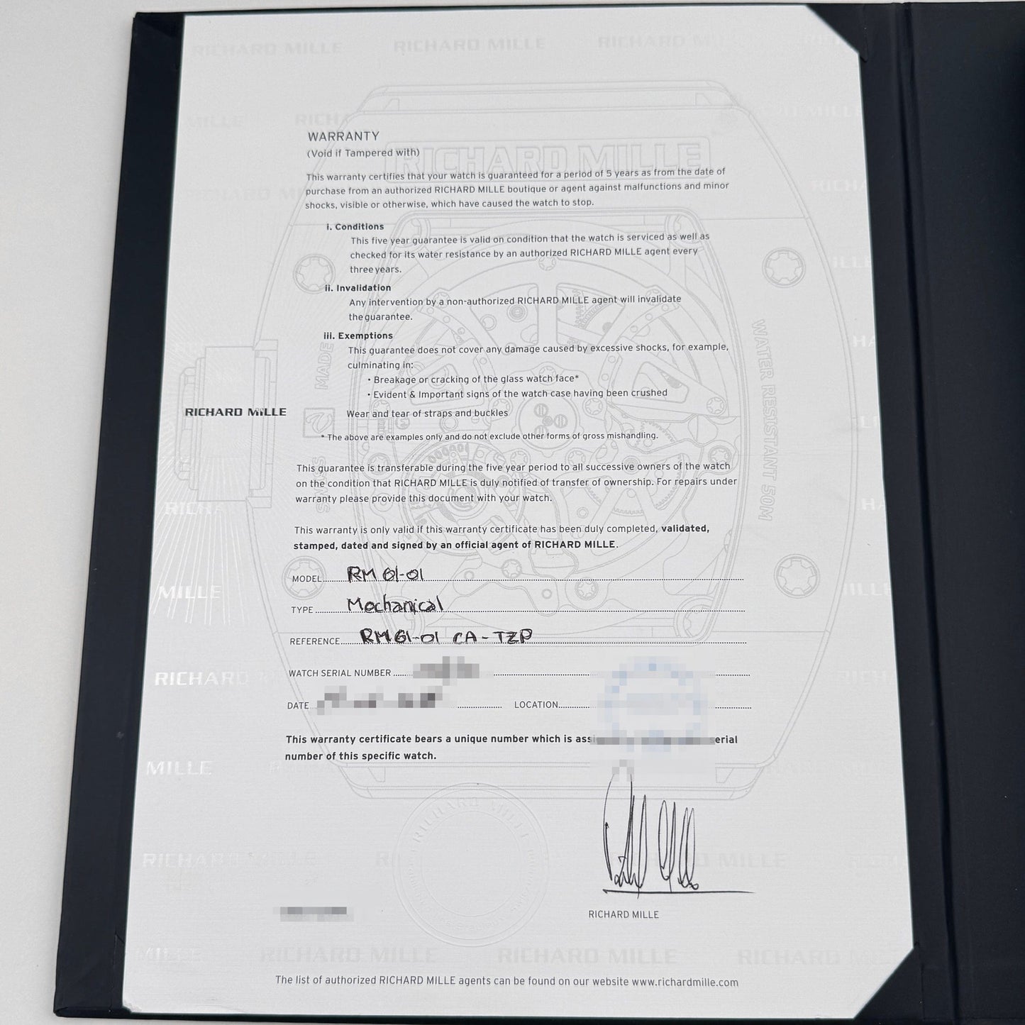 Richard Mille RM 61-01 Yohan Blake Monochrome Limited Edition of 50 (2016)