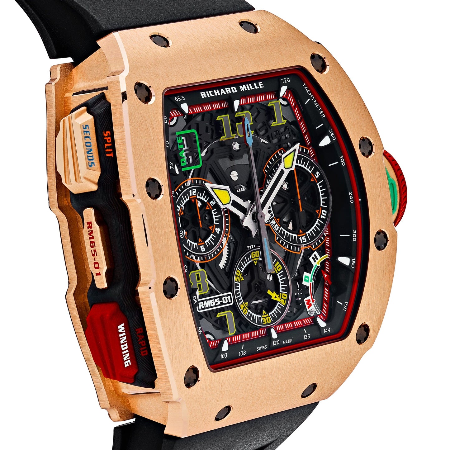 Richard Mille RM 65-01 Automatic Chronograph Full Rose Gold